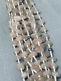 Rare Vintage Santo Domingo Pink Quartz Sterlign Silver Squaw Necklace-Nativo Arts