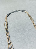 One Of The Coolest Vintage Native American Navajo Azurite Sterling Silver Necklace-Nativo Arts