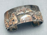Rich Reeves Vintage Native American Navajo Sterling Silver Hogan Bracelet-Nativo Arts