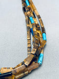 The Best Thomas Singer Vintage Tiger Eye Sterling Silve Rturquoise Necklace-Nativo Arts