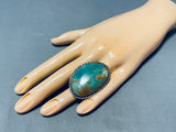 Gargantuan Viintage Native American Navajo Royston Turquoise Sterling Silver Ring-Nativo Arts