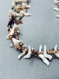 White Doves Vintage Santo Domingo Heishi Sterling Silver Necklace-Nativo Arts