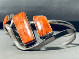 One Of The Most Unique Vintage Native American Navajo Spiny Oyster Sterling Silver Bracelet-Nativo Arts