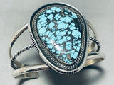 Indian Mountain Mine!! Rare Vintage Native American Navajo Turquoise Sterling Silver Bracelet-Nativo Arts