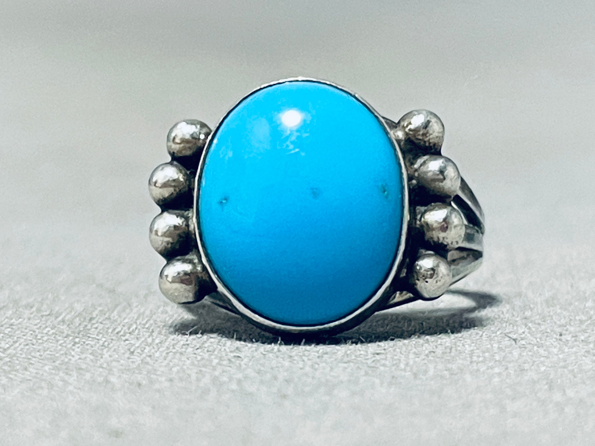 Beautiful Sterling Silver Blue Turquoise store Vintage Ring