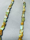 Captivating Native American Navajo Royston Turquoise Sterling Silver Necklace-Nativo Arts