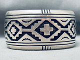 One Of The Best Vintage Native American Navajo Thomas Singer Sterling Silver Bracelet-Nativo Arts