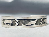 Evelyn Yazzie Impressive Vintage Native American Navajo Sterling Silver Bracelet
