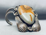 One Of The Most Unique Vintage Native American Navajo Teardrop Agate Sterling Silver Bracelet-Nativo Arts