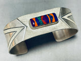 One Of The Most Unique Vintage Native American Navajo Virg Reeder Sterling Silver Bracelet-Nativo Arts