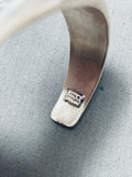 6.5-inch Wrist, Unique Inlay Vintage Native American Navajo Sterling Silver Bracelet-Nativo Arts