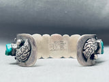 Sturdy Vintage Southwest Turquoise Nugget Sterling Silver Bracelet-Nativo Arts