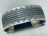 One Of The Most Unique Vintage Native American Navajo Sterling Silver Tufa Cats Bracelet-Nativo Arts