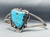 Amazing Vintage Native American Navajo Spiderweb Turquoise Sterling Silver Bracelet-Nativo Arts