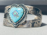 Love Of Turquoise Vintage Sterling Silver Bracelet Cuff-Nativo Arts