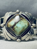 Respect Receiving Vintage Native American Navajo Royston Turquoise Sterling Silver Bracelet-Nativo Arts