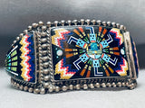 One Of The Most Intricate Ever Vintage Southwest Sterling Silver Bracelet-Nativo Arts