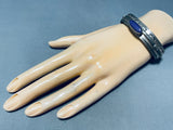 One Of The Best Vintage Native American Navajo Sugilite Sterling Silver Bracelet-Nativo Arts