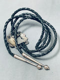 Vintage Native American Zuni Sleeping Beauty Turquoise Sterling Silver Bolo-Nativo Arts