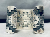 4 Directions Symbolic Navajo Turquoise Sterling Silver Bracelet Cuff-Nativo Arts