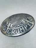 Grumpy!! :) Vintage Native American Hopi Sterling Silver Buckle 'Grumpy' Signed-Nativo Arts