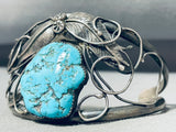 Ellen Cadman Vintage Native American Navajo Morenci Turquoise Sterling Silver Bracelet-Nativo Arts