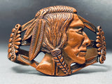 The Best Vintage Navajo Copper Head Detailed Bracelet Cuff-Nativo Arts