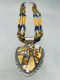 The Best Vintage Native American Navajo Tiger's Eye Sterling Silver Inlay Necklace-Nativo Arts