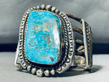 106 Grams Museum Quality Vintage Native American Navajo Turquoise Sterling Silver Bracelet-Nativo Arts