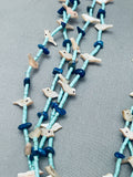 Incredible Vintage Native American Navajo Turquoise Bird Fetish Sterling Silver Necklace-Nativo Arts