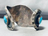 115 Grams Vintage Native American Navajo 1970's Turquoise Sterling Silver Bracelet-Nativo Arts
