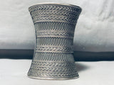 200 Gram 4 Inch Tall Vintage Sterling Silver Southwest Bracelet Cuff-Nativo Arts