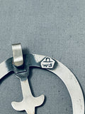 Open Arms Vintage Native American Navajo Wil Begay Sterling Silver Pendant-Nativo Arts