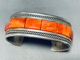 Important Vintage Santo Domingo Tony Aguilar Sterling Silver Inlay Bracelet-Nativo Arts