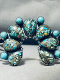 Gasp! Naja Turquoise Formation Native American Navajo Sterling Silver Bracelet Cuff-Nativo Arts