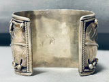 The Biggest Single Leaf Vintage Native American Navajo Turquoise Bracelet Cuff Old-Nativo Arts