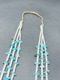 Native American Important Vintage Santo Domingo Turquoise Shell Necklace-Nativo Arts