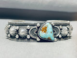 Ingot Style Sterling!! :) Vintage Native American Navajo Turquoise Bracelet Cuff-Nativo Arts