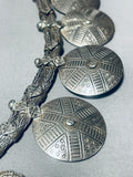 326 Gramsvintage Southwesthuge Sterling Silver Squash Blossom Necklace 326 Grams-Nativo Arts