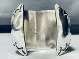 Native American The Best Vintage Zuni Cardinal Sterling Silver Inlay Bracelet-Nativo Arts