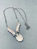 Bertha Bowanna Vintage Zuni Turquoise Sterling Silver Necklace-Nativo Arts