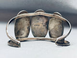 Huge Vintage Native American Navajo Pedro Turquoise Sterling Silver Bracelet-Nativo Arts