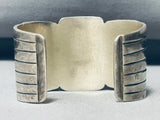 The Best Vintage Native American Navajo Squared Lapis Sterling Silver Bracelet-Nativo Arts
