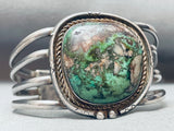 Incredible Vintage Native American Navajo Royston Turquoise Sterling Silver Bracelet Old-Nativo Arts