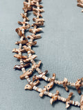 Marvelous Vintage Native American Zuni Brown Bird Sterling Silver Fetish Necklace-Nativo Arts