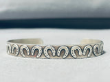 Whimsical Navajo/ Mexican Sterling Silver Horseshoe Bracelet-Nativo Arts