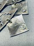Special Vintage Native American Navajo Sterling Silver Earrings-Nativo Arts