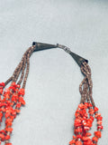 One Of The Most Fab Vintage Native American Navajo Turquoise Heishi Sterling Silver Necklace-Nativo Arts