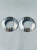 Thomas Singer Wonderful Vintage Native American Navajo Sterling Silver Earrings