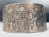 Detailed Vintage Southwest Sterling Silver Bracelet